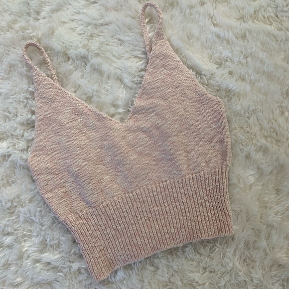 Streetwear Society Blush Pink Knitted Crop Top! - Picture 1 of 3